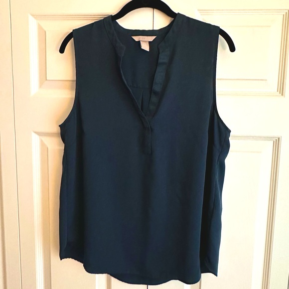 H&M - Dark Teal Sleeveless Blouse - Picture 1 of 3